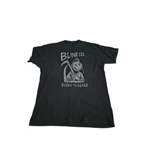 Blink 182 - “Bored To Death” - North America Tour 2016 Black Shirt  Large Tultex